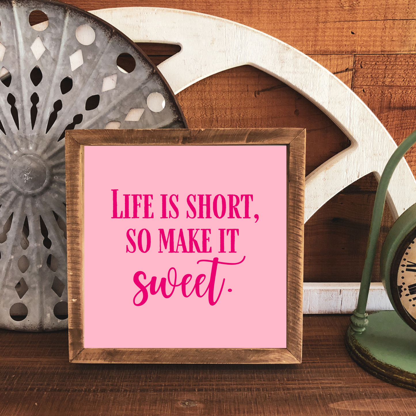 Make it Sweet, Pink - 12x12 Wood Print