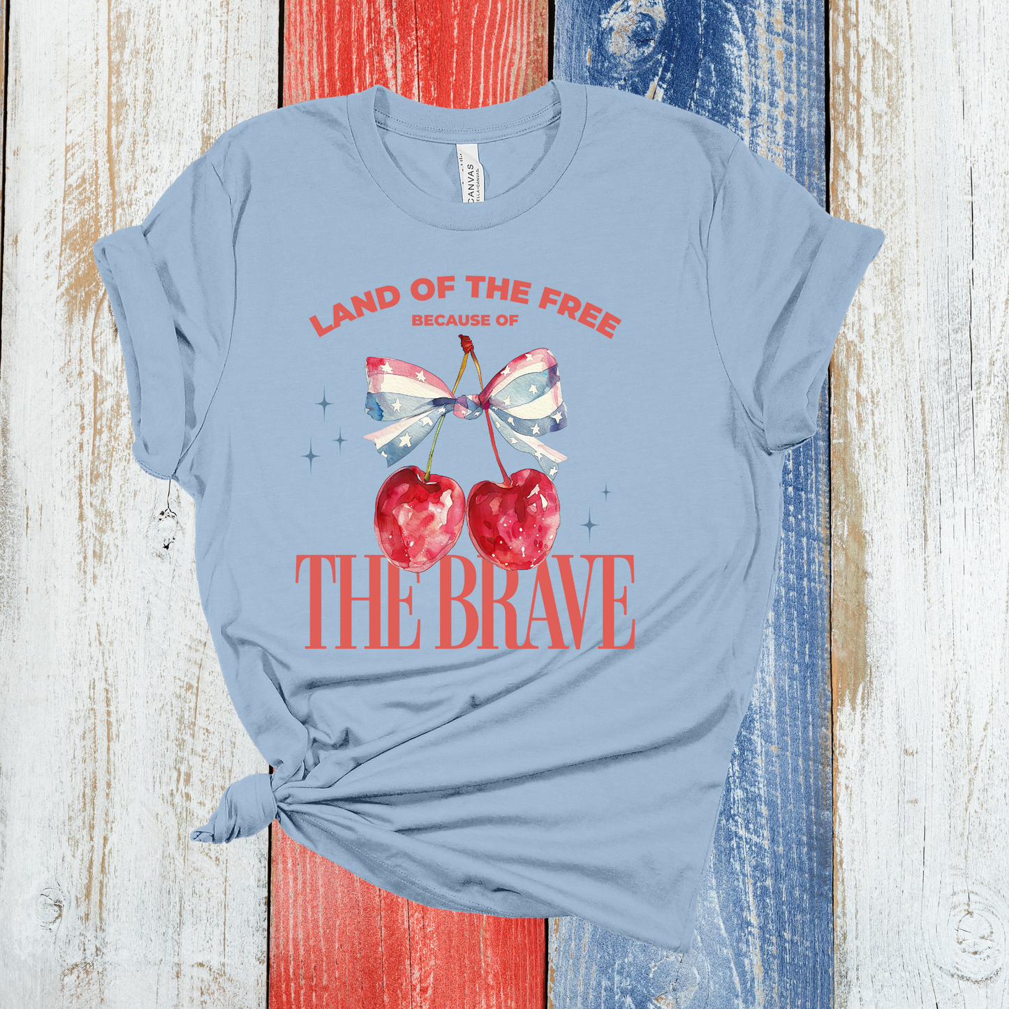 Because of the Brave Blue Graphic Tee