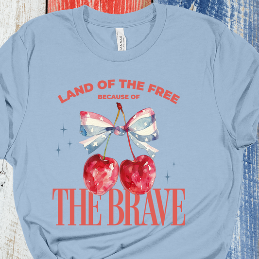 Because of the Brave Blue Graphic Tee