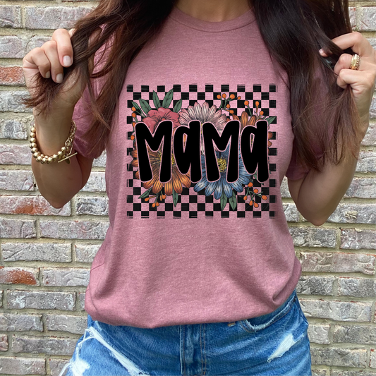 Checkered Mama Graphic Tee