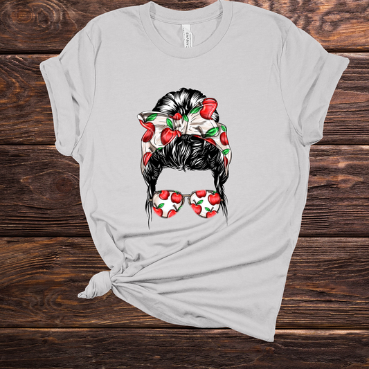 Apple Themed Teacher Graphic Tee