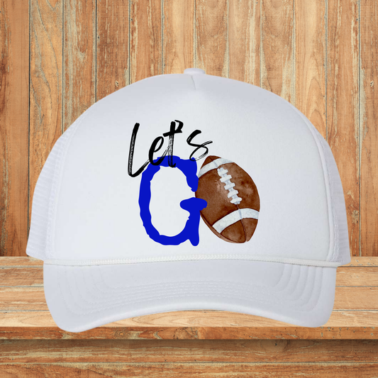 Let’s Go Football Blue Hat