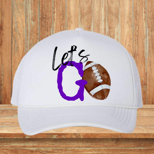 Let’s Go Football Purple Hat