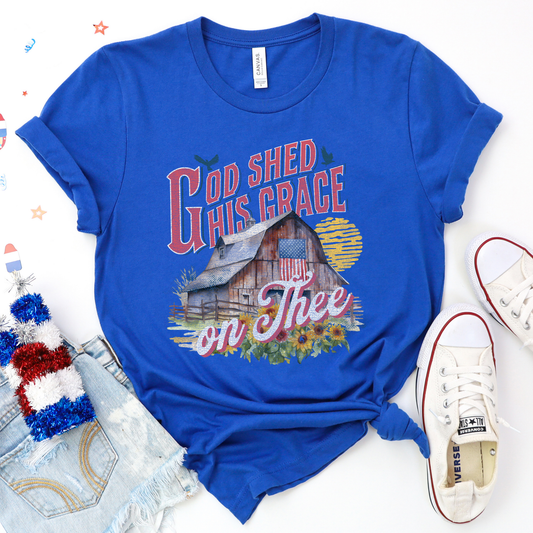 Shed His Grace on Thee Graphic Tee