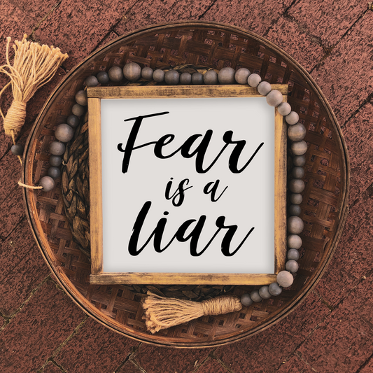 Fear is a Liar - 12x12 Wood Print