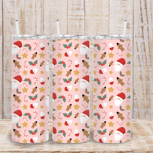 Pink Christmas Tumbler