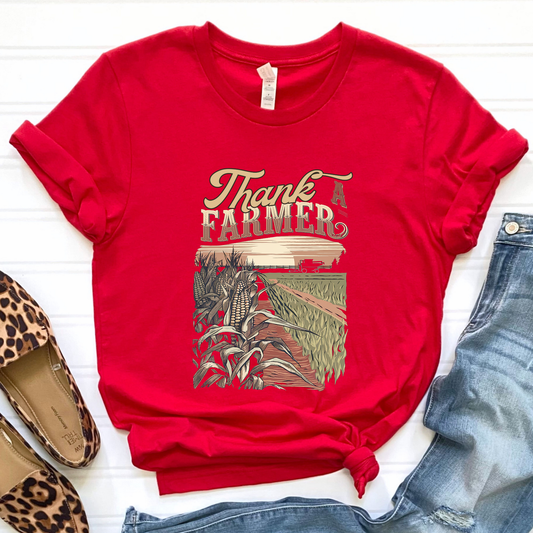 Thank A Farmer Graphic Tee