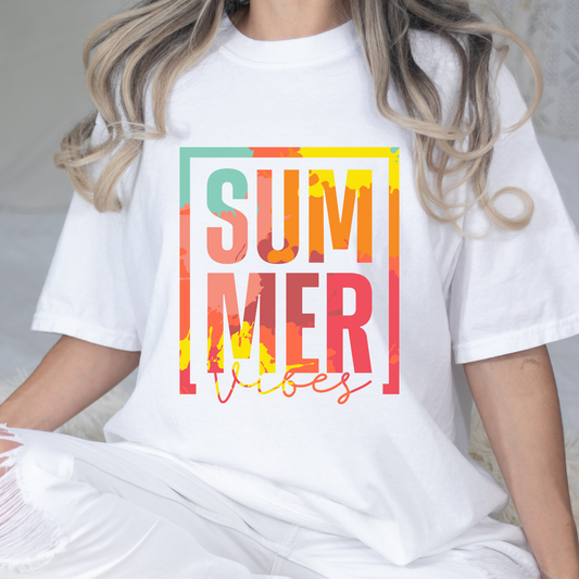Abstract Summer Vibes Graphic Tee