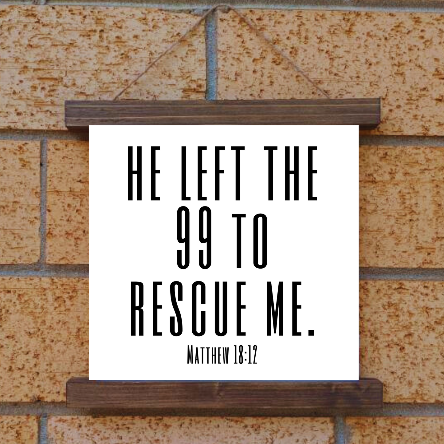 He Left The 99 Hanging Canvas