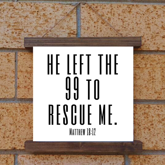He Left The 99 Hanging Canvas
