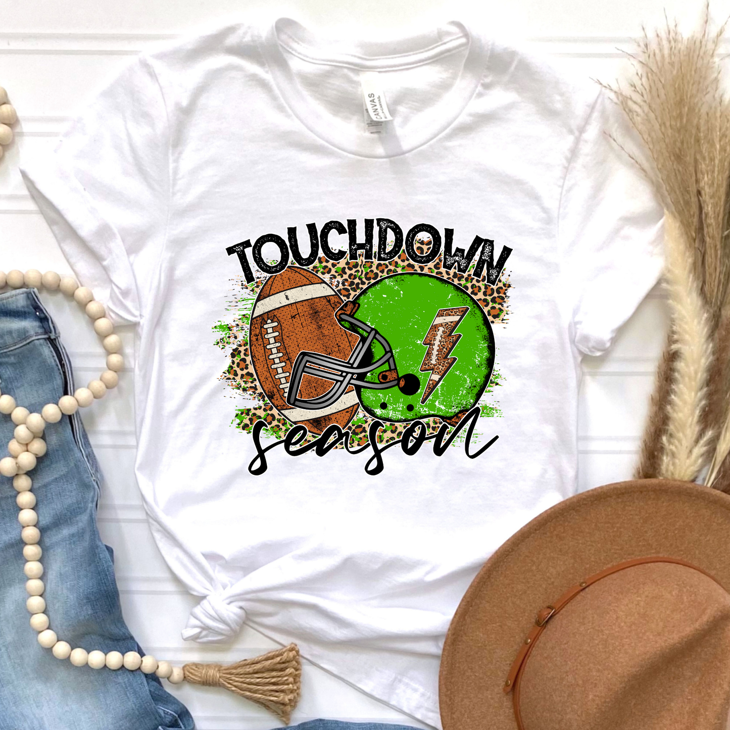 Touchdown Season Green Graphic Tee