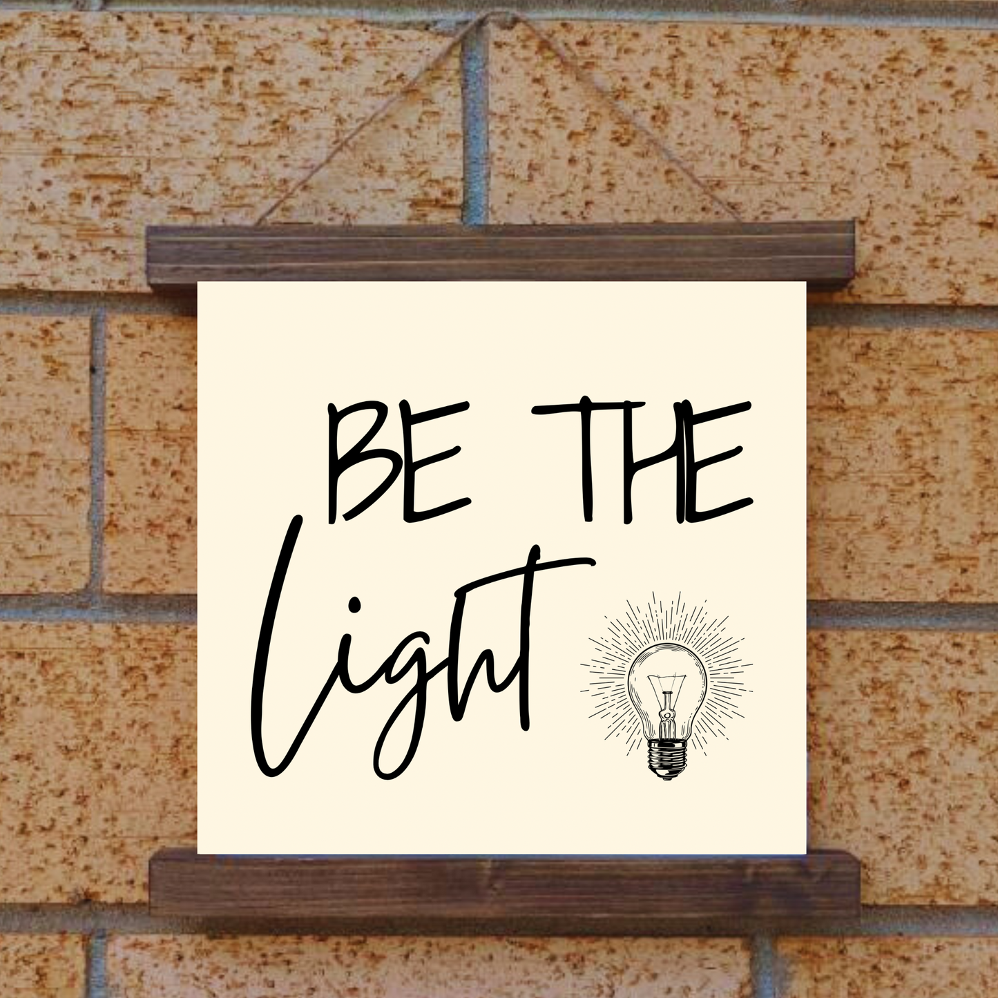 Be The Light Hanging Canvas