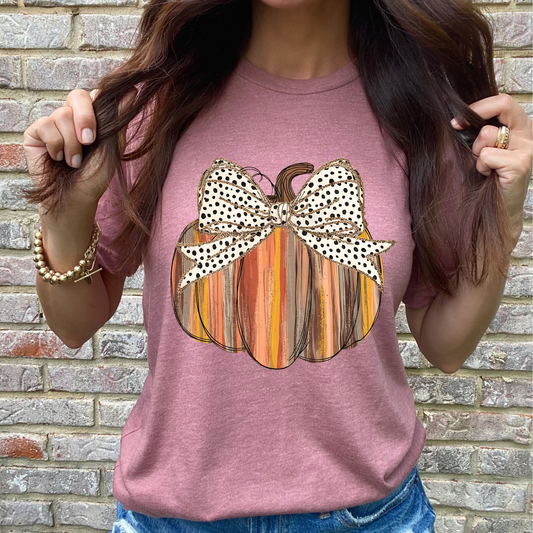 Brush Stroke Pumpkin Graphic Tee