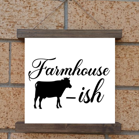 Farmhouse-ish Hanging Canvas