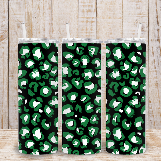 Green Leopard Tumbler