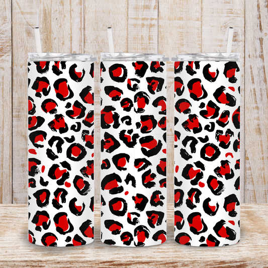 Red Leopard Tumbler