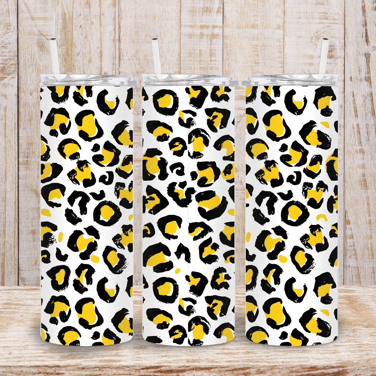 Yellow Leopard Tumbler
