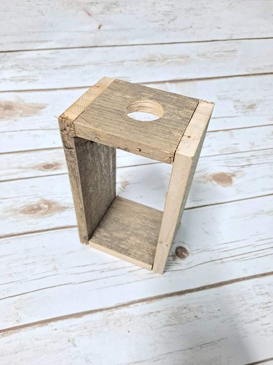 Reclaimed Open Farm House Style Bouquet Holder- 1 Hole