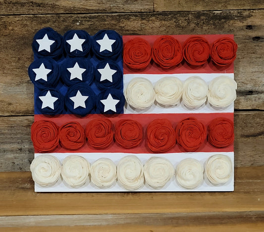 Wood Flower Flag Board Craft Kit