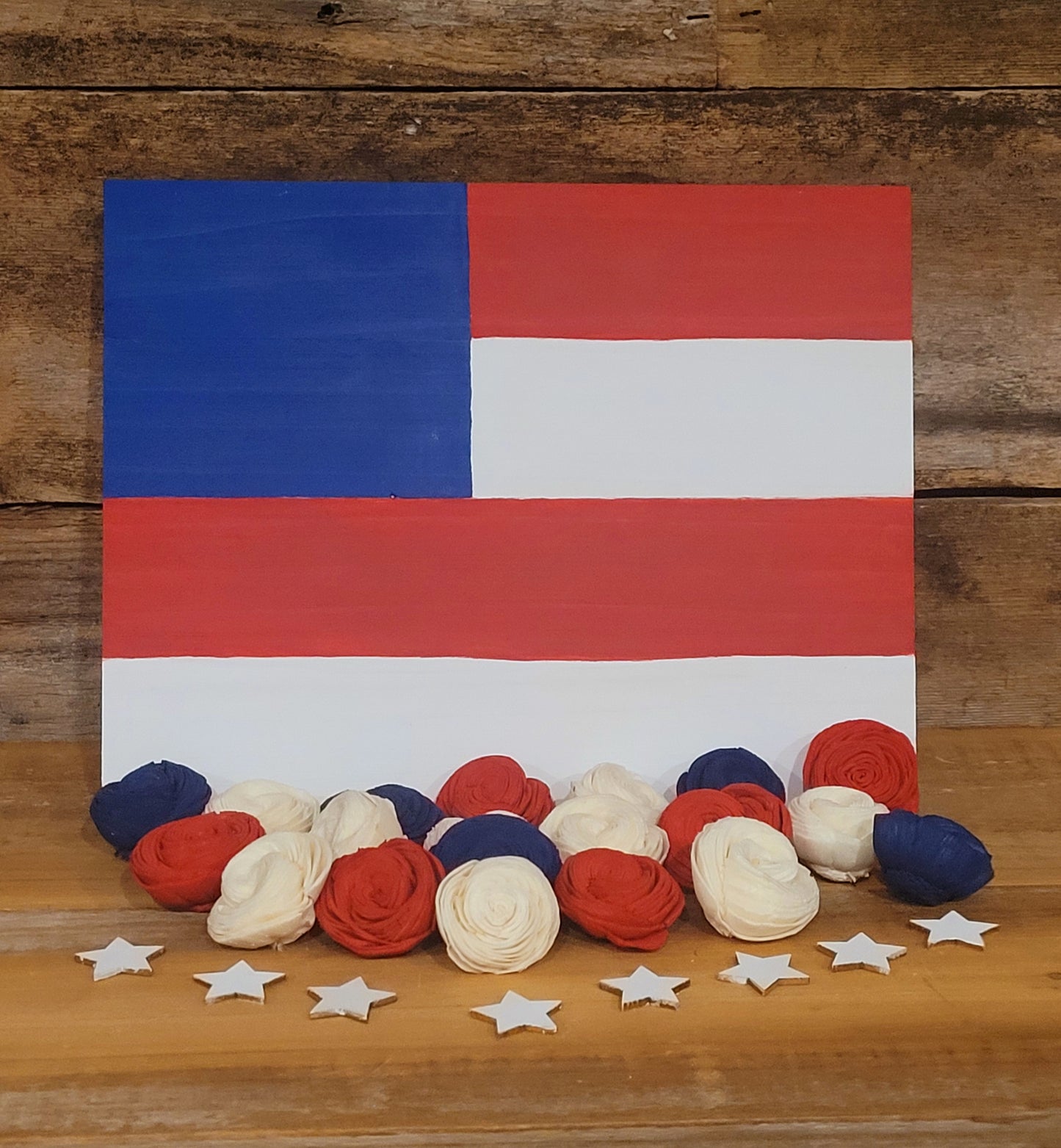Wood Flower Flag Board Craft Kit