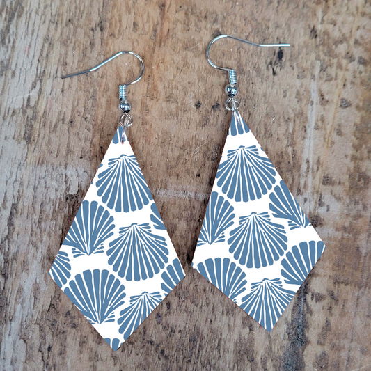Slate Shell Earrings